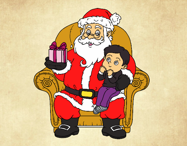 papa noel y el niño