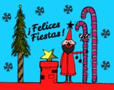 Postal Felices Fiestas