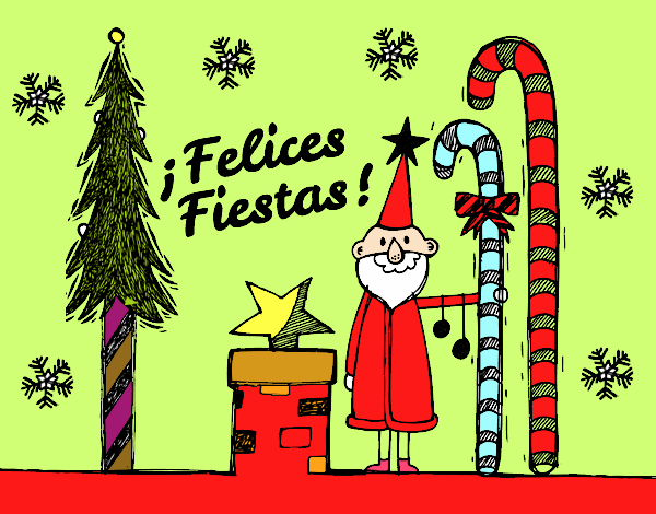 Postal Felices Fiestas