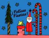 Postal Felices Fiestas