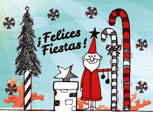 Postal Felices Fiestas