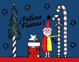 Postal Felices Fiestas