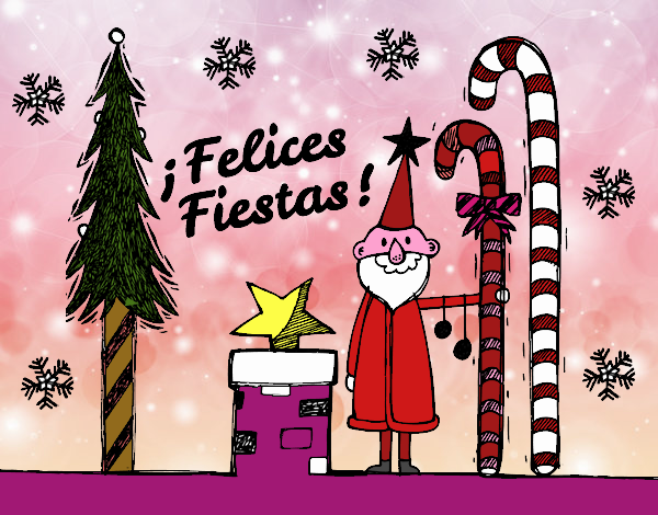 Postal Felices Fiestas