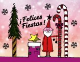 Postal Felices Fiestas