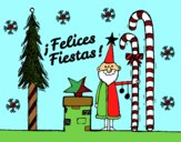 Postal Felices Fiestas