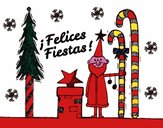 Postal Felices Fiestas