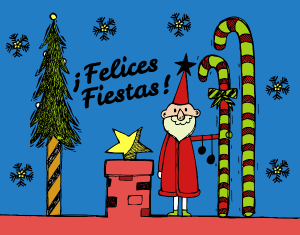 Postal Felices Fiestas