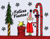 Postal Felices Fiestas