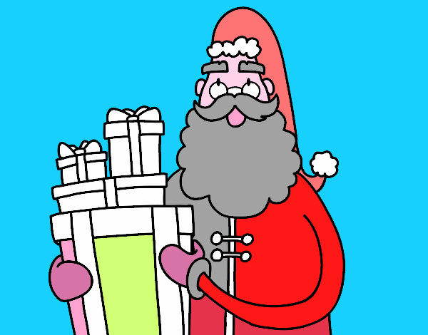 Santa Claus con regalos