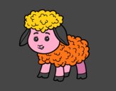 Dibujo Una ovejita pintado por macri