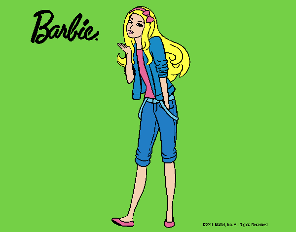 Barbie con look casual