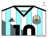 Camiseta del mundial de fútbol 2014 de Argentina