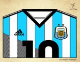 Camiseta del mundial de fútbol 2014 de Argentina