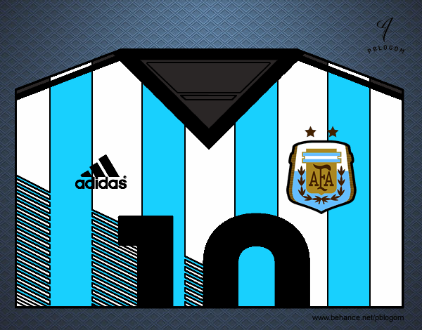 Camiseta del mundial de fútbol 2014 de Argentina