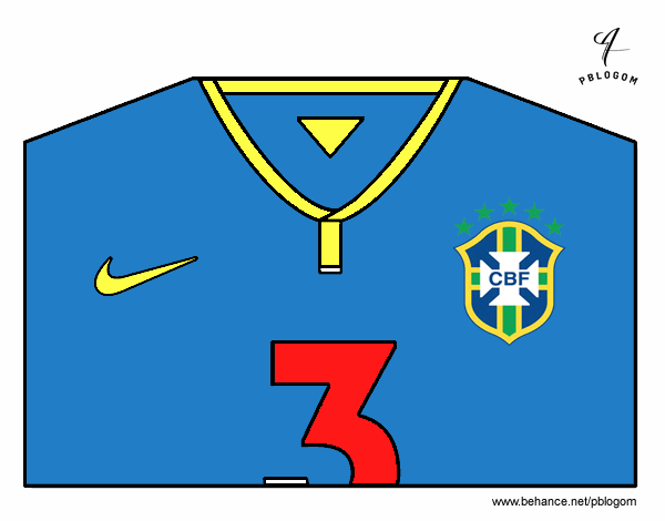 Camiseta del mundial de fútbol 2014 de Brasil