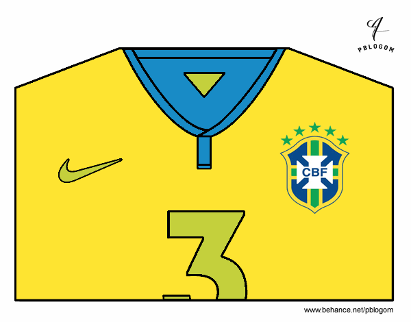 Camiseta del mundial de fútbol 2014 de Brasil