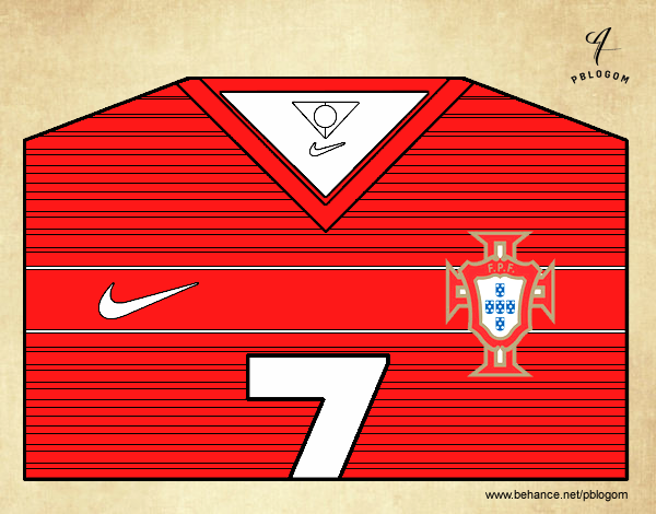 Camiseta del mundial de fútbol 2014 de Portugal