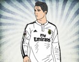 Dibujo Cristiano Ronaldo pintado por rubenronda
