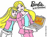 Dibujo El nuevo portátil de Barbie pintado por livet