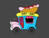 Food truck de perritos calientes