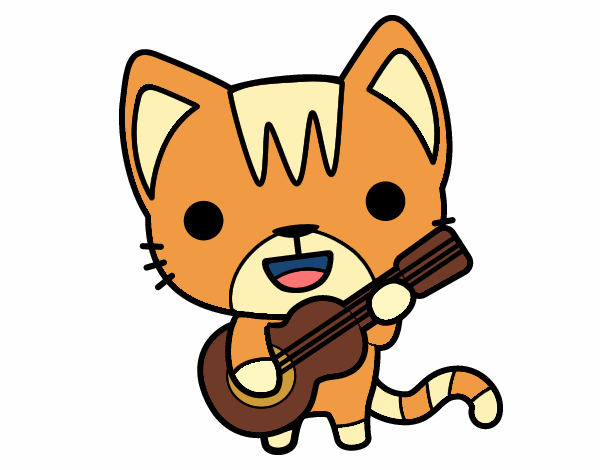 Gato guitarrista