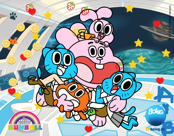 Gumball y amigos contentos