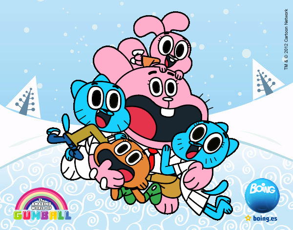 Gumball y amigos contentos