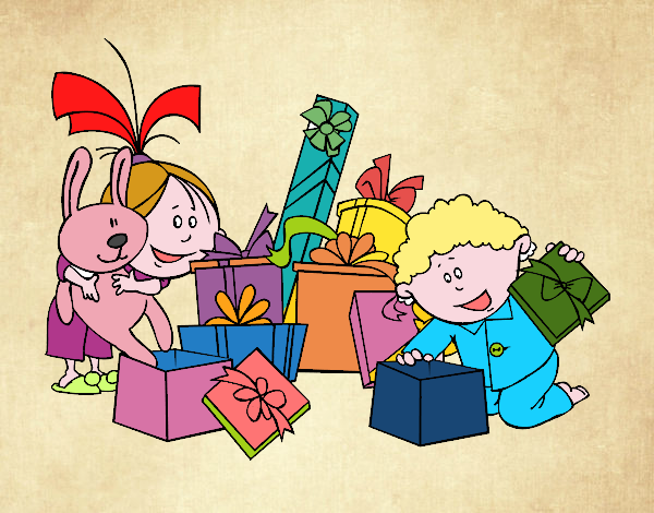 Los niños y los regalos