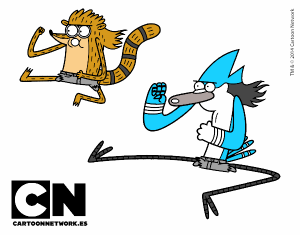 Mordecai y Rigby karatekas