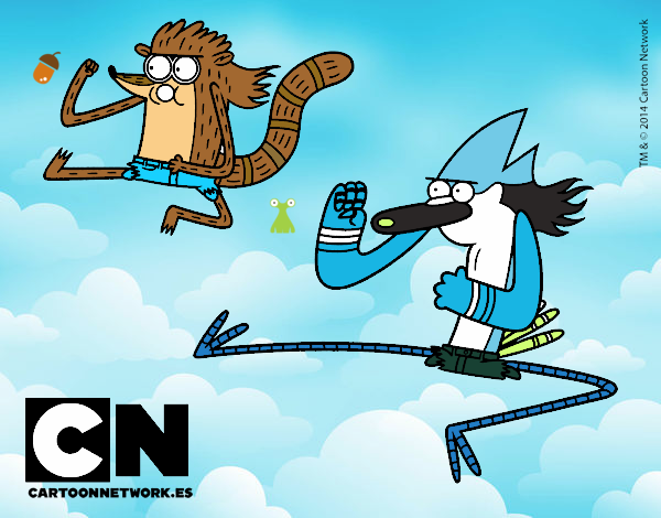 Mordecai y Rigby karatekas