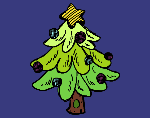 Un árbol Navidad