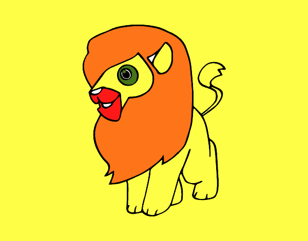 Un león