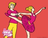 Dibujo Barbie bailando ballet pintado por CANDELIT