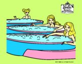 Barbie y sus amigas en el jacuzzi