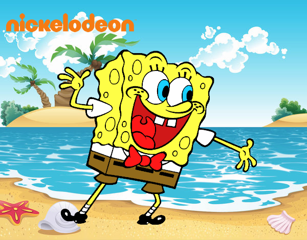 Bob Esponja saludando