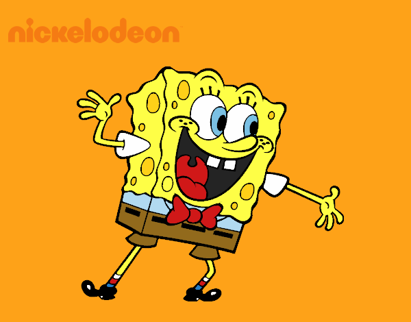 Bob Esponja saludando