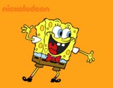 Dibujo Bob Esponja saludando pintado por Matimatic