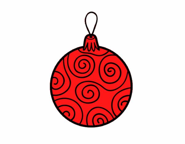 Bola de árbol de Navidad decorada
