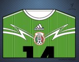 Camiseta del mundial de fútbol 2014 de México