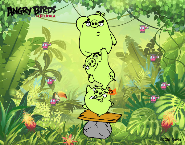 Cerdos verdes de Angry Birds