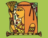 Dibujo Cleopatra pintado por izas