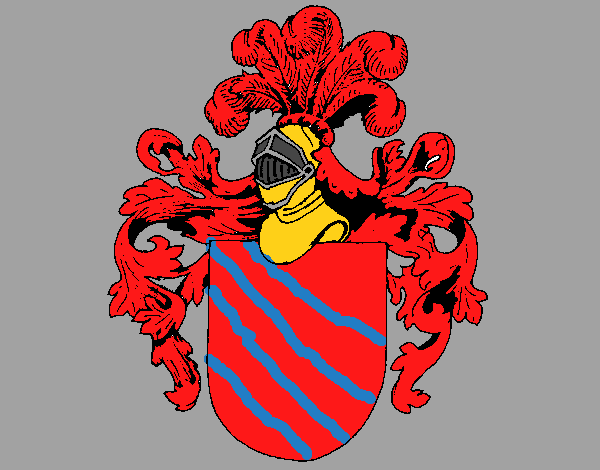 Escudo de armas y casco