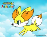 Fennekin corriendo