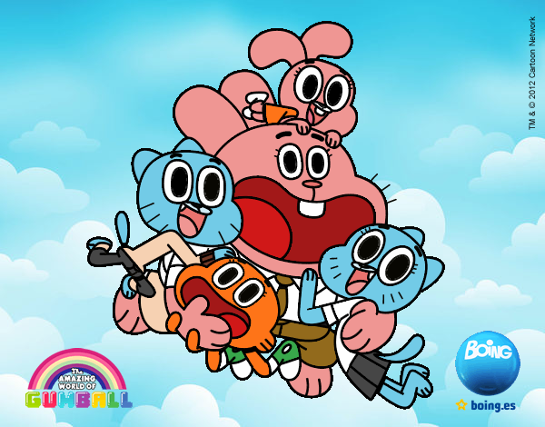 Gumball y amigos contentos