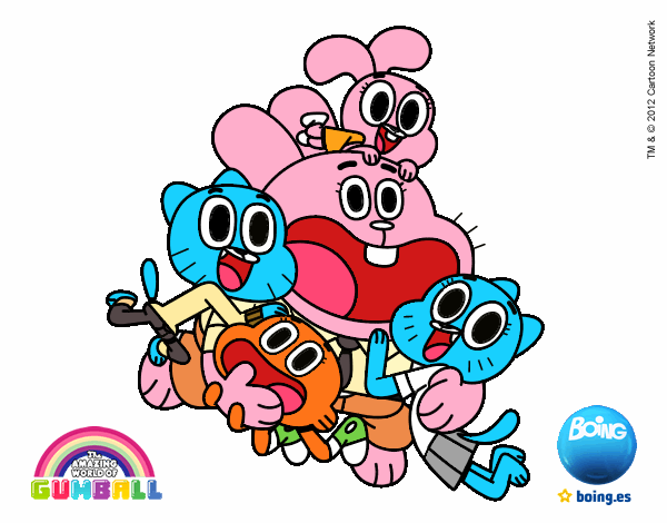 Gumball y amigos contentos