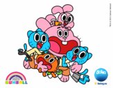 Gumball y amigos contentos