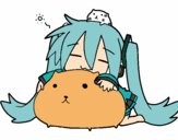 Miku con gatitos