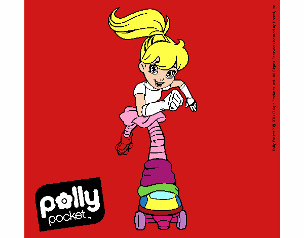 Dibujo Polly Pocket 18 pintado por nido