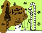 Postal Felices Fiestas