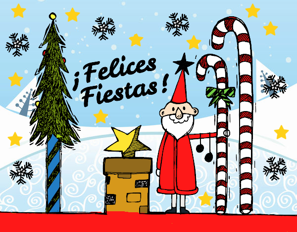 Postal Felices Fiestas